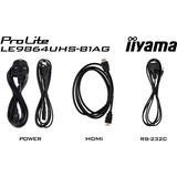 iiyama LE9864UHS-B1AG, Pantalla de gran formato negro (mate)
