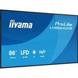 iiyama LH8664UHS-B3AG, Pantalla de gran formato negro (mate)