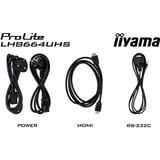 iiyama LH8664UHS-B3AG, Pantalla de gran formato negro (mate)