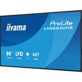 iiyama ProLite LH8664UHS-B3AG, Pantalla de gran formato negro (mate)