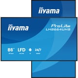 iiyama ProLite LH8664UHS-B3AG, Pantalla de gran formato negro (mate)