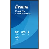 iiyama ProLite LH8664UHS-B3AG, Pantalla de gran formato negro (mate)