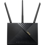 ASUS 4G-AX56 router inalámbrico Gigabit Ethernet Doble banda (2,4 GHz / 5 GHz) Negro Wi-Fi 6 (802.11ax), Doble banda (2,4 GHz / 5 GHz), Ethernet, 3G, Negro, Router de sobremesa