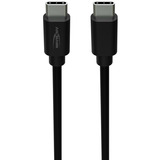 Ansmann Cable de datos y carga USB Tipo-C a Tipo-C negro