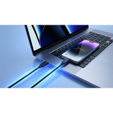 Ansmann Cable de datos y carga USB Tipo-C a Tipo-C negro