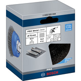 Bosch 2 608 622 098 cepillo y rueda de alambre Cepillo de copa 7,5 cm Cepillo de copa, 1,4 cm, 7,5 cm, 0,3 mm, 12500 RPM, Metal