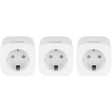 Bosch Enchufe intermedio compacto para hogar inteligente, Toma de corriente con interruptor blanco