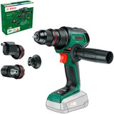Bosch Taladro atornillador inalámbrico AdvancedDrill 18V-80 QuickSnap Solo + accesorios, Taladro/destornillador verde/Negro