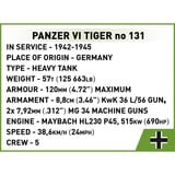 COBI Panzer VI Tiger I no 131, Juegos de construcción 
