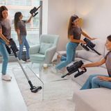 Cecotec Conga Rockstar 1500 Ray Eternal, Aspirador vertical negro/Azul