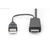 Digitus Cable adaptador HDMI > DisplayPort, UHD 4K negro