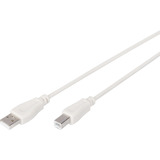 Digitus Cable de conexión USB 2.0 USB-A (conector) > USB-B (conector) beige
