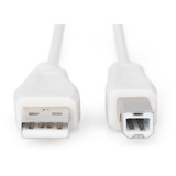 Digitus Cable de conexión USB 2.0 USB-A (conector) > USB-B (conector) beige