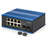 Digitus Industrial Gigabit Ethernet 8+2 puertos, Interruptor/Conmutador 
