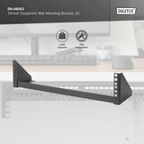 Digitus Soporte de pared para equipo de 19 pulgadas 2 U negro