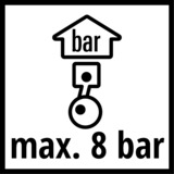 EINHELL 41.394.20 8 m 8 bar Rojo, Manguera de aire comprimido rojo, 8 bar, Rojo, 6,35 mm, 8 m, 6 mm