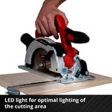 EINHELL Sierra circular a batería Power X-Change TE-CS 18/150 Li-Solo, 18Volt rojo/Negro