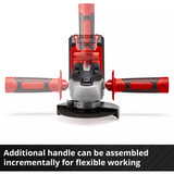 EINHELL TC-AG 18/115 Li Kit, Amoladora angular rojo/Negro