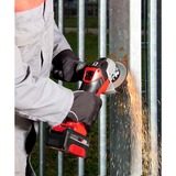 EINHELL TE-AG 18 Li 115mm Negro, Rojo amoladora de ángulo inalámbrica, Amoladora angular rojo, Sin cargador ni batería