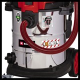 EINHELL TE-VC 2350 SACL, Aspiradora en húmedo y en seco rojo/Acero fino
