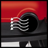 EINHELL TE-VC 2350 SACL, Aspiradora en húmedo y en seco rojo/Acero fino