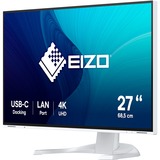 EIZO FlexScan EV2740X-WT LED display 68,6 cm (27") 3840 x 2160 Pixeles 4K Ultra HD LCD Blanco, Monitor LED blanco, 68,6 cm (27"), 3840 x 2160 Pixeles, 4K Ultra HD, LCD, 5 ms, Blanco