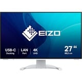 EIZO FlexScan EV2740X-WT pantalla para PC 68,6 cm (27") 3840 x 2160 Pixeles 4K Ultra HD LCD Blanco, Monitor LED blanco, 68,6 cm (27"), 3840 x 2160 Pixeles, 4K Ultra HD, LCD, 5 ms, Blanco
