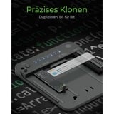 ICY BOX IB-2913MCL-C31 USB 3.2 Gen 2 (3.1 Gen 2) Type-C Negro, Estación de acoplamiento negro, Unidad de disco duro, SSD, SATA, Serial ATA II, Serial ATA III, 2.5,3.5,M.2, USB 3.2 Gen 2 (3.1 Gen 2) Type-C, Negro, Plástico