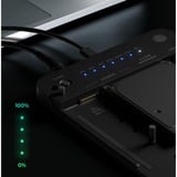 ICY BOX IB-2913MCL-C31 USB 3.2 Gen 2 (3.1 Gen 2) Type-C Negro, Estación de acoplamiento negro, Unidad de disco duro, SSD, SATA, Serial ATA II, Serial ATA III, 2.5,3.5,M.2, USB 3.2 Gen 2 (3.1 Gen 2) Type-C, Negro, Plástico