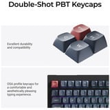 Keychron V1M-D1-ES, Teclado para gaming negro/Azul-gris