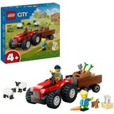 LEGO Tractor Rojo con Remolque y Oveja, Juegos de construcción Juego de construcción, 4 año(s), Plástico, 116 pieza(s), 260 g