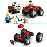 LEGO Tractor Rojo con Remolque y Oveja, Juegos de construcción Juego de construcción, 4 año(s), Plástico, 116 pieza(s), 260 g