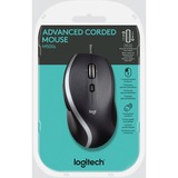 Logitech M500s ratón Oficina mano derecha USB tipo A Óptico 4000 DPI antracita/Plateado, mano derecha, Óptico, USB tipo A, 4000 DPI, Negro