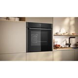 Neff N 50 B6ACJ7AG3 horno 71 L 3600 W Negro, Grafito negro/Grafito, Medio, Horno eléctrico, 71 L, 3600 W, 71 L, 30 - 275 °C