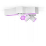 Philips Hue White & Color Ambiance CentrisCross Foco de techo 3 unidades, Luz de LED blanco