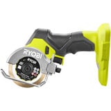 Ryobi ONE+ Amoladora angular sin escobillas RCT18BL-0, 18 Voltios, Máquina de corte verde/Negro