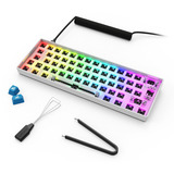 Sharkoon SKILLER SGK50 S4 Gen2 Barebone, Teclado para gaming blanco