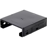 SilverStone SDP10 Funda de disco duro, Bastidor de instalación negro, Funda de disco duro, Acero, Negro, 13,3 cm (5.25"), 148 mm, 152,8 mm, Minorista