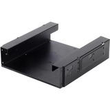 SilverStone SDP10 Funda de disco duro, Bastidor de instalación negro, Funda de disco duro, Acero, Negro, 13,3 cm (5.25"), 148 mm, 152,8 mm, Minorista