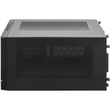 SilverStone SUGO 14 Cubo Negro, Cajas de torre negro, Cubo, PC, Negro, Mini-DTX, Mini-ITX, Plástico, Acero, 24 cm