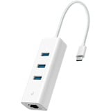 TP-Link UE300C Ethernet 1000 Mbit/s, Adaptador de red blanco, Alámbrico, USB Tipo C, Ethernet, 1000 Mbit/s, Blanco