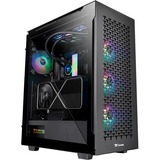 Thermaltake CA-1T4-00M1WN-02 carcasa de ordenador Midi Tower Negro, Cajas de torre negro, Midi Tower, PC, Negro, ATX, micro ATX, Mini-ITX, SPCC, 17 cm