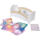 ZAPF Creation BABY born Rainbow Bed, Muebles de muñecas BABY born Rainbow Bed, Cama/cuna para muñecas, 3 año(s), Necesita pilas, Efectos sonoros, Efectos luminosos