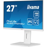 iiyama ProLite XUB2792HSU-W6 pantalla para PC 68,6 cm (27") 1920 x 1080 Pixeles Full HD LED Blanco, Monitor LED blanco (mate), 68,6 cm (27"), 1920 x 1080 Pixeles, Full HD, LED, 0,4 ms, Blanco