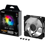 ASUS TUF GAMING TR120 ARGB, Ventilador negro/Transparente