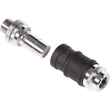 Alphacool ES Schnellverschluss BLH1A PushIn Set IG-IG con prensaestopas, Conexión negro (mate)/Cromado