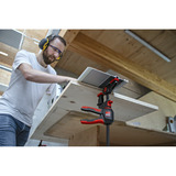BESSEY 2x abrazadera de mesa de una mano con mango giratorio (EZR360-15SET), Gato negro/Rojo
