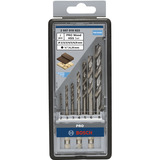 Bosch 2 607 019 923 broca Broca de tres puntas Brad point 7 pieza(s), Conjuntos de brocas Taladro, Broca de tres puntas Brad point, 8 mm, 7,5 cm, Vástago hexagonal, Acero inoxidable