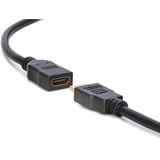 Digitus Cable de extensión HDMI High Speed con Ethernet, Cable alargador negro