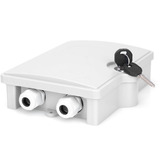 Digitus Caja de distribución FTTH para exterior 2SC/Simplex, LC/Dúplex, Soporte blanco